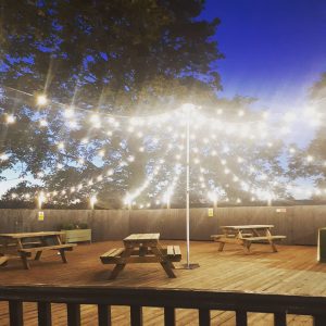 Festoon Lighting at Llechwen Hall 2019