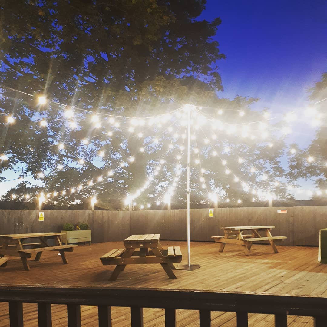 Festoon Lighting at Llechwen Hall 2019